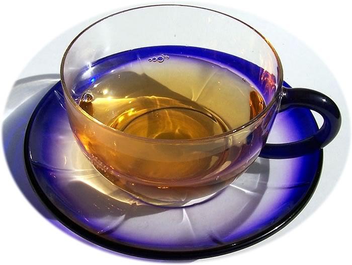 Glass tea cup and saucer - 1